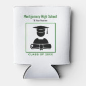 Rafraîchisseur Pour Canette Classe Reunion Black Green Custom Memento (Devant)