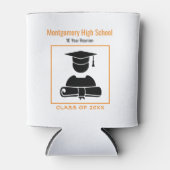 Rafraîchisseur Pour Canette Classe Reunion Black Orange Custom Memento (Devant)