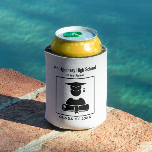 Rafraîchisseur Pour Canette Classe Réunion Noir Blanc Personnalisé Méménite (Piscine in situ)