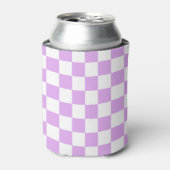 Rafraîchisseur Pour Canette Classic light lavender checkerboard  (Can devant)