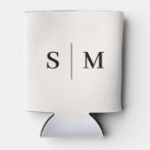 Rafraîchisseur Pour Canette Classic Monogram Elegant White Wedding Can Cooler (Devant)