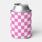 Rafraîchisseur Pour Canette Classic visual pink checkerboard  (Can devant)