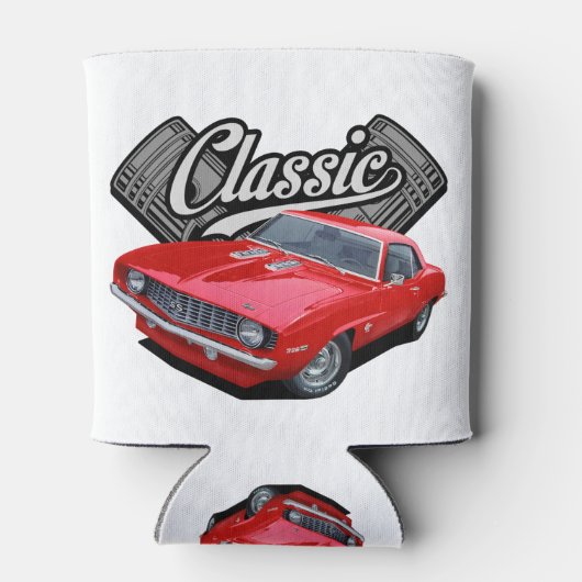 Rafraîchisseur Pour Canette Classique en rouge (Dos)