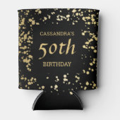 Rafraîchisseur Pour Canette Classy Egypt Gold arrose noir Anniversaire (Devant)