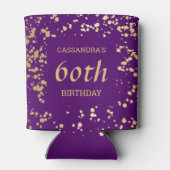 Rafraîchisseur Pour Canette Classy Egypt Gold Sprinkings violet Anniversaire (Dos)