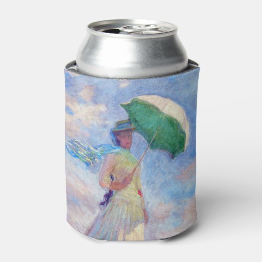 Rafraîchisseur Pour Canette Claude Monet - Femme avec un parasol face à droite (Can devant)