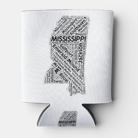 Rafraîchisseur Pour Canette Cloud de l'état du Mississippi (Devant)