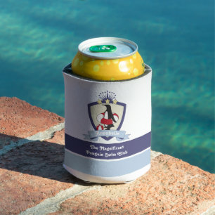 Rafraîchisseur Pour Canette Club de natation Crest Cute Penguin Nom des enfant