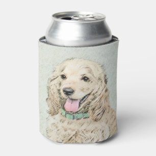 Rafraîchisseur Pour Canette Cocker Spaniel Buff Peinture - Art Chien original