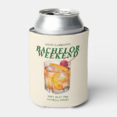 Rafraîchisseur Pour Canette Cocktail Old Fashioned Week-end célibataire (Can devant)