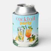 Rafraîchisseur Pour Canette Cocktail tropical bleu (Can devant)