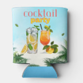 Rafraîchisseur Pour Canette Cocktail tropical bleu (Dos)