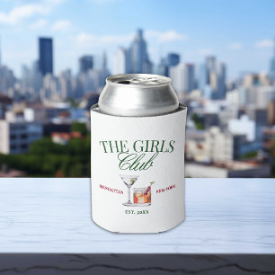 Rafraîchisseur Pour Canette Cocktails Classy Green & Red Girl's Club