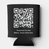 Rafraîchisseur Pour Canette Code QR tendance du logo professionnel (Dos)