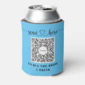 Rafraîchisseur Pour Canette Code QR Venmo de la future mariée Payez un verre à (Can Dos)