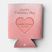 Rafraîchisseur Pour Canette Coeur rose saumon (Devant)