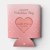 Rafraîchisseur Pour Canette Coeur rose saumon (Dos)