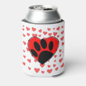 Rafraîchisseur Pour Canette Coeurs Amoureux de les chiens partout (Can Dos)