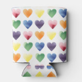 Rafraîchisseur Pour Canette Coeurs arc-en-ciel (Dos)