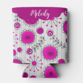 Rafraîchisseur Pour Canette Coeurs blancs rose blanc blanc blanc blanc blanc b (Dos)