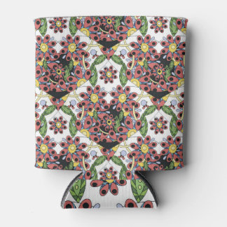 Rafraîchisseur Pour Canette Coeurs colorés, Motif romantique sans couture.