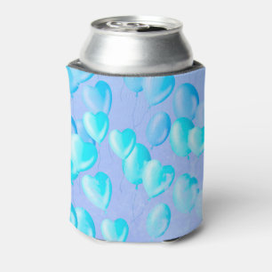 Rafraîchisseur Pour Canette Coeurs et rêves flottants - Bleu