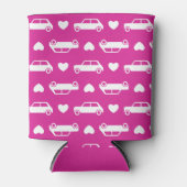 Rafraîchisseur Pour Canette Coeurs Mini Cooper - Pâte Rose Lumineuse (Devant)