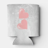 Rafraîchisseur Pour Canette Coeurs roses Personnalisé Pâte de refroidissement (Dos)