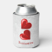 Rafraîchisseur Pour Canette Coeurs rouges Personnalisé Peut refroidir (Can devant)