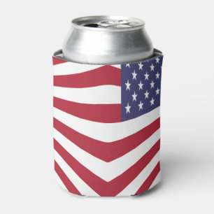 Rafraîchisseur Pour Canette Coin Drapeau Usa Personnalisé Câble De Refroidisse