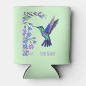 Rafraîchisseur Pour Canette Colibri Design Fleurs Botaniques Amateurs d'oiseau (Devant)
