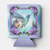 Rafraîchisseur Pour Canette Colibri et rose sur mesure peut refroidir (Dos)