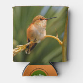 Rafraîchisseur Pour Canette Colibri roux au repos (Devant)