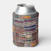 Rafraîchisseur Pour Canette Collage de patchwork : motif de courtepointe mixte (Can devant)