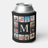 Rafraîchisseur Pour Canette Collage photo de famille personnalisée Noir person (Can Dos)