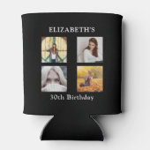 Rafraîchisseur Pour Canette Collage photo de fête d'anniversaire (Dos)