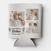 Rafraîchisseur Pour Canette Collage Photo & Grand-Mère Cuisine Toujours Ouvert (Devant)