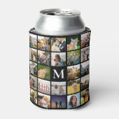 Rafraîchisseur Pour Canette Collage photo Monogramme personnalisé (Can devant)