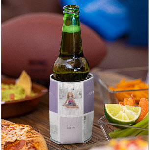 Rafraîchisseur Pour Canette Collage Photo Purple Best Mom Ever Cadeau