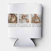 Rafraîchisseur Pour Canette Collage tendance photo et meilleure famille jamais (Devant)