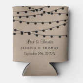 Rafraîchisseur Pour Canette Collection de Mariages Rustic Kraft (Devant)