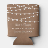 Rafraîchisseur Pour Canette Collection de Mariages Rustic Kraft (Dos)