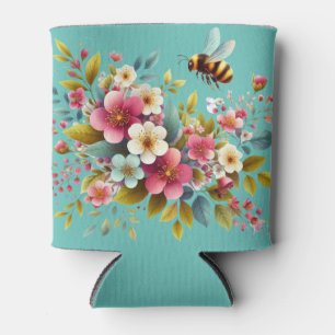 Rafraîchisseur Pour Canette Coloré, Abeille printanière/florale