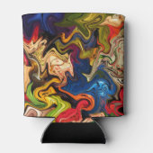 Rafraîchisseur Pour Canette coloré, gai, coloré + motif, textile (Dos)