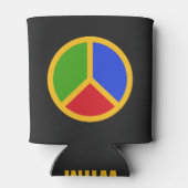 Rafraîchisseur Pour Canette Colorée Peace Signer personnalisé monogramme boiss (Dos)
