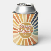 Rafraîchisseur Pour Canette Colorée Retro Super Vague  Joyeux Anniversaire (Can Dos)