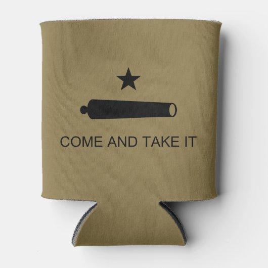 Rafraîchisseur Pour Canette Come & Take It ! Flag de Texas State (Devant)
