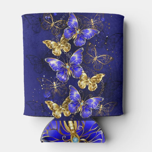 Rafraîchisseur Pour Canette Composition avec papillons Sapphire (Dos)