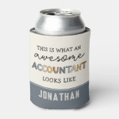 Rafraîchisseur Pour Canette Comptable personnalisé Funny Comptable génial (Can devant)