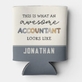 Rafraîchisseur Pour Canette Comptable personnalisé Funny Comptable génial (Devant)